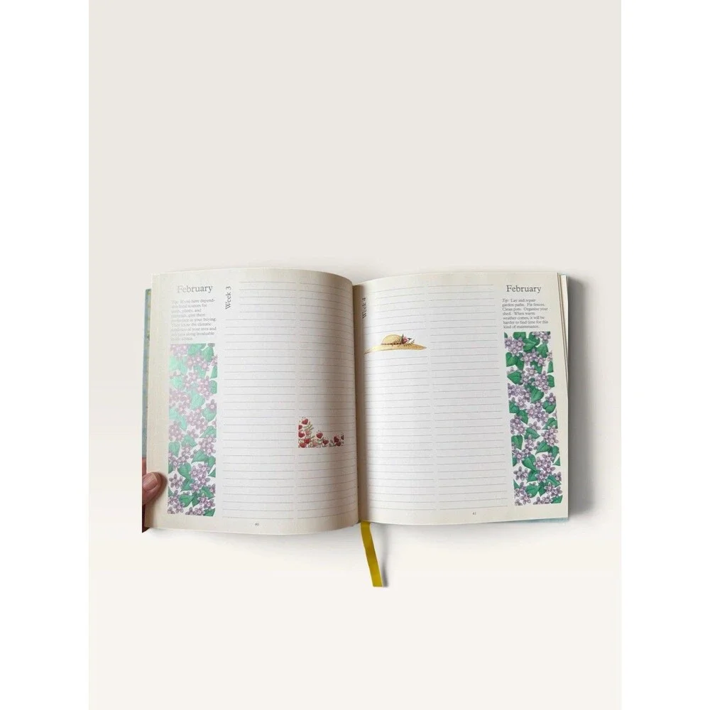 Vintage 1994 Mary Engelbreit Gardeners Journal Illustrated Notebook